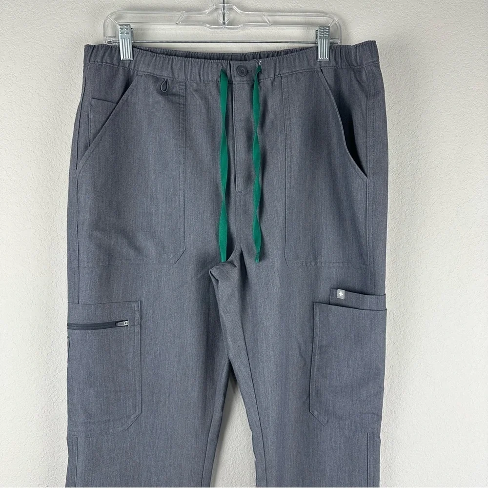 Figs Men’s Graphite Gray Cairo Cargo Medical Nursing Scrub Pants Size Large